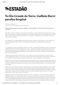 No Rio Grande do Norte, Guillain-Barré paralisa hospital