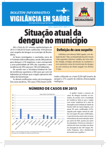 dengue - Prefeitura Municipal de Brumadinho