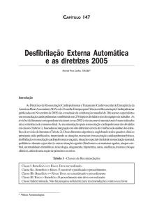 Desfibrilação externa automática e as diretrizes 2005
