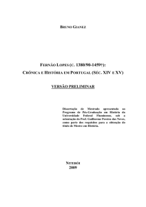 Fernão Lopes (C. 1380/90-1459†): Crônica e História em Portugal