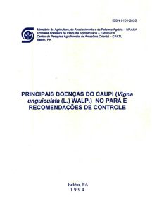 PRINCIPAIS DOENÇAS DO CAUPI (Vigna unguiculata (L.) WALP