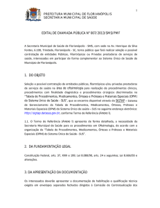 007/2013 - oftalmologia - Prefeitura de Florianópolis