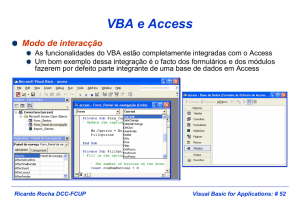 VBA e Access