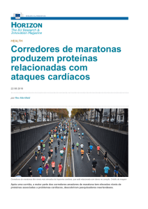 Corredores de maratonas produzem proteínas relacionadas com