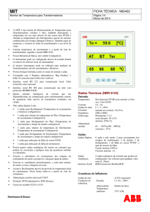 FICHA TÉCNICA - N00402 Dados Técnicos (NBR 8145)
