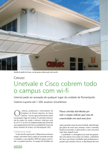 Unetvale e Cisco cobrem todo o campus com wi-fi