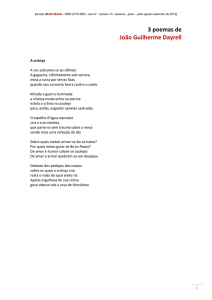 3 poemas de João Guilherme Dayrell