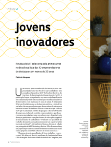 Jovens inovadores - Revista Pesquisa Fapesp