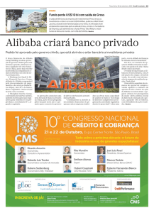 Alibaba criará banco privado