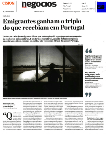 Emigrantes ganham o triplo do que recebiam em Portugal