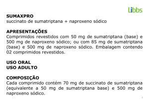 SUMAXPRO succinato de sumatriptana + naproxeno sódico