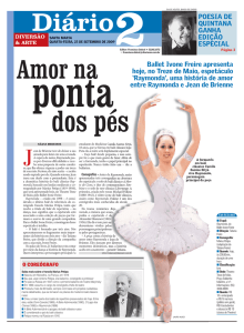 Diário2 POESIA DE QUINTANA GANHA EDIÇÃO ESPECIAL Ballet