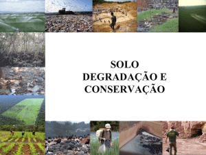 solo degradação e conservação