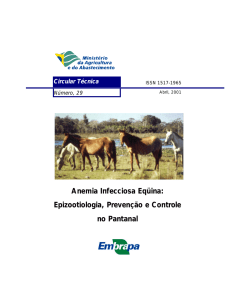 Anemia Infecciosa Eqüina: Epizootiologia - Infoteca-e