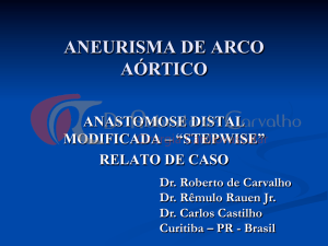 Aneurisma arco aortico – D.Wanda