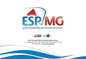 Aula 5 - Escola de Saúde Pública do Estado de Minas Gerais