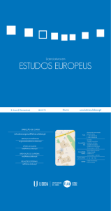 Estudos Europeus - Brochura - Faculdade de Letras da