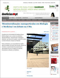 `Biomineralização: nanopartículas em Biologia e Medicina` em
