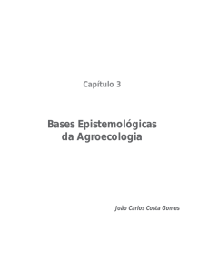 Bases Epistemológicas da Agroecologia
