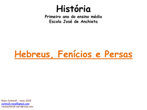 História Hebreus, Fenícios e Persas