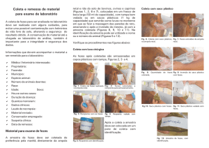 Coleta e remessa de material para exame de laboratório - Infoteca-e