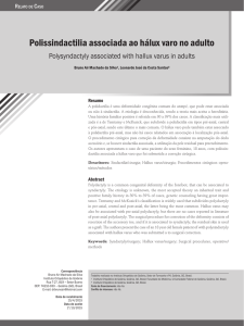 Polissindactilia associada ao hálux varo no adulto