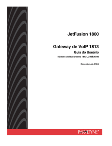 1813 VoIP Gateway User`s Guide