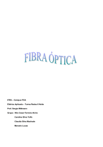 Redes de fibra ótica - Instituto de Física