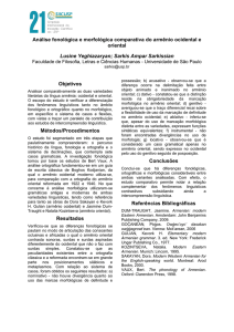 Análise fonológica e morfológica comparativa do armênio ocidental