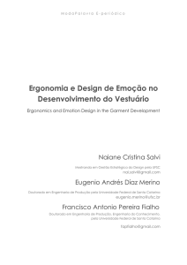 Ergonomia e Design de Emoção no Desenvolvimento do Vestuário