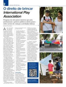 O direito de brincar - International Play Association