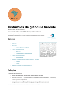 Distúrbios da glândula tireóide - Sociedade Brasileira de Medicina
