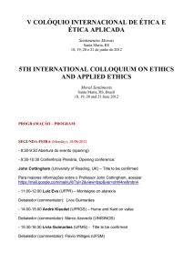 v colóquio internacional de ética e ética aplicada - Multiweb