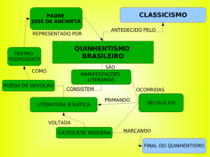 QUINHENTISMO BRASILEIRO CLASSICISMO