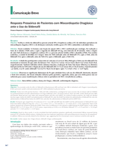 Resposta pressórica de pacientes com miocardiopatia chagásica