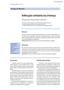 Infecção urinária na criança - Associação Portuguesa de Urologia