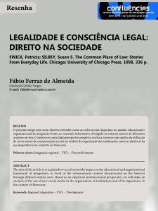 legalidade e consciência legal