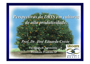 Perspectivas do DRIS em culturas de alta produtividade