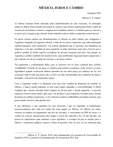 méxico, juros e câmbio - Departamento de Economia PUC-Rio