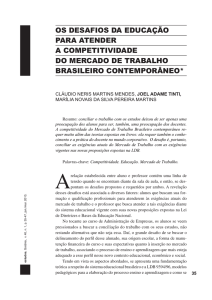 os desafios da educação para atender a competitividade do