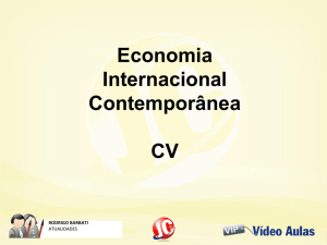 Economia Internacional Contemporânea CV
