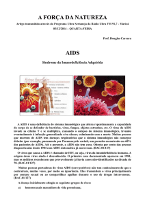 a força da natureza aids - Biblioteca Chico Mendes