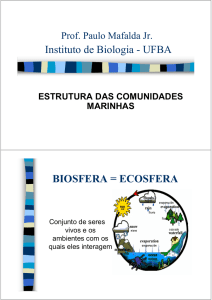 Instituto de Biologia - UFBA BIOSFERA = ECOSFERA