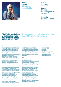 Philip Kotler Marketing Estratégico Data 27 Maio