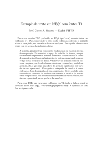 Exemplo de texto em LATEX com fontes T1