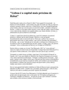 "Lisboa é a capital mais próxima de Rabat"