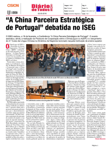 “A China Parceira Estratégica de Portugal” debatida no ISEG