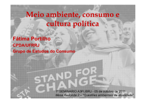 Fátima Portilho, do CPDA/UFRRJ