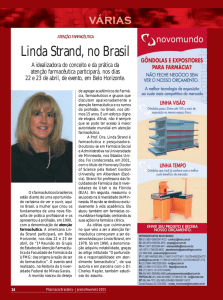 Linda Strand, no Brasil - Conselho Federal de Farmácia