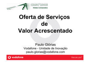 Oferta de Serviços de Valor Acrescentado - (DEI)